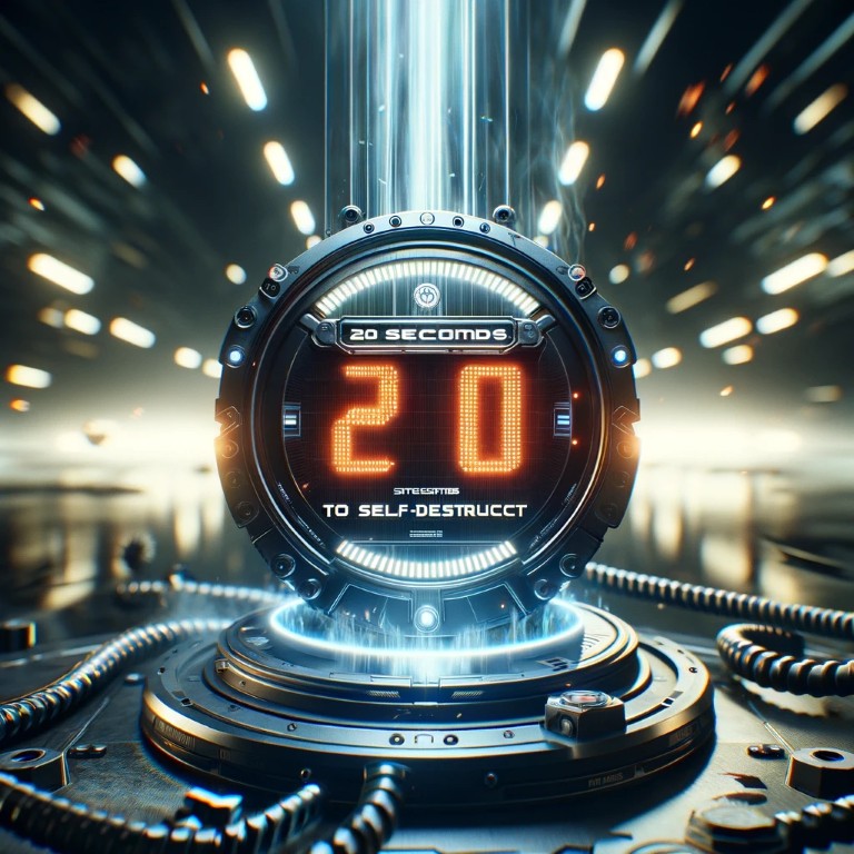 20 seconds to self destruct