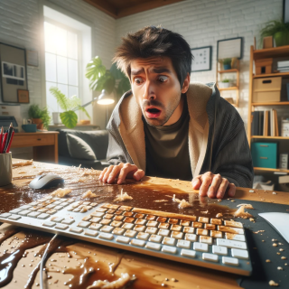 Ох, Е мою клавиатуру