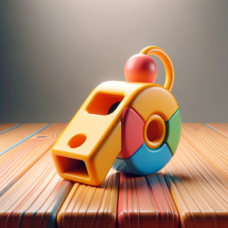 Cartoon toy whistle